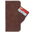Pattintható tok a Honor Magic 6 Pro 5G, Card Slot, barna