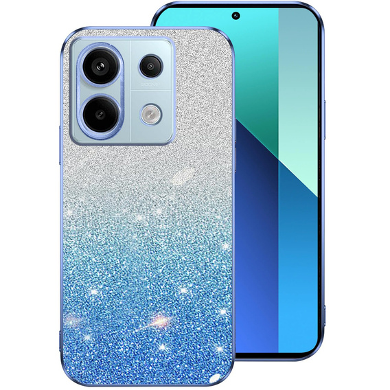Tok Xiaomi Redmi Note 13 5G, Glitter Case CamShield, kék