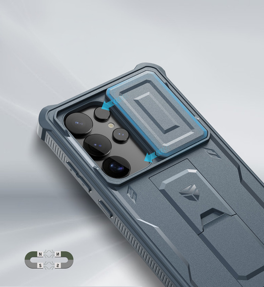 Páncélozott tok a Samsung Galaxy S25 Ultra, Dexnor Full Body (Two Frames), sötétkék
