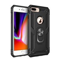 Páncélozott telefontok a iPhone 6+ / 6S+ / 7+ / 8+ Plus, Nox Case Ring, fekete