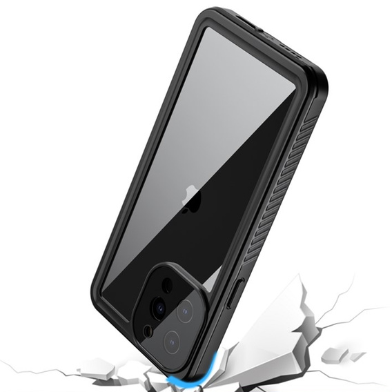 IP68 vízálló tok a iPhone 13 Pro Max, fekete