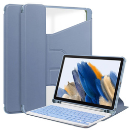 Billentyűzet tok Samsung Galaxy Tab A9+, Rotary 360° Leather, lila