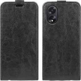 Pattintható tok a Oppo A38 4G / Oppo A18 4G, Flip, fekete