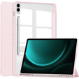 Tok Samsung Galaxy Tab S9 FE+ Plus, Smartcase Hybrid, tolltartó résszel, rózsaszín
