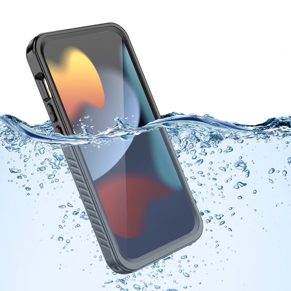 IP68 vízálló tok a iPhone 15 Plus, Redpepper, fekete