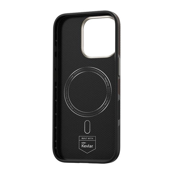 BENKS Kevlar Magnetic Armor Pro Prestige 600D Y065 tok MagSafe aktív gombbal az iPhone 16 Pro készülékhez