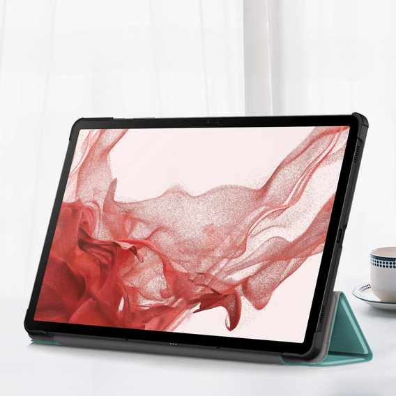 Tok Samsung Galaxy Tab S9 Plus, Smartcase tolltartóval, zöld