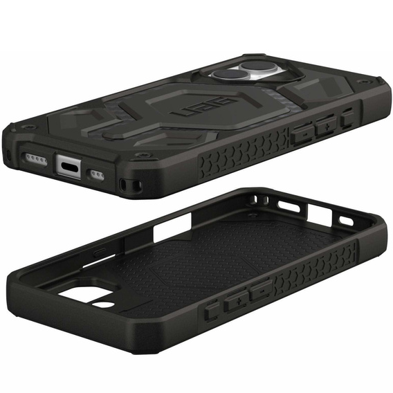 Urban Armor Gear Telefontok a iPhone 15 Plus, Monarch Pro Kevlar MagSafe, fekete
