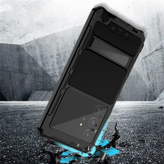 Páncélozott tok a Samsung Galaxy S24 Ultra, R-JUST, ezüst