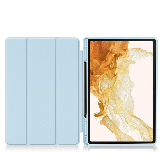 Tok Samsung Galaxy Tab S10+ Plus, Smartcase tolltartóval, kék