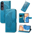 Pattintható tok a Vivo V50 Lite 4G / 5G, Butterfly, kék