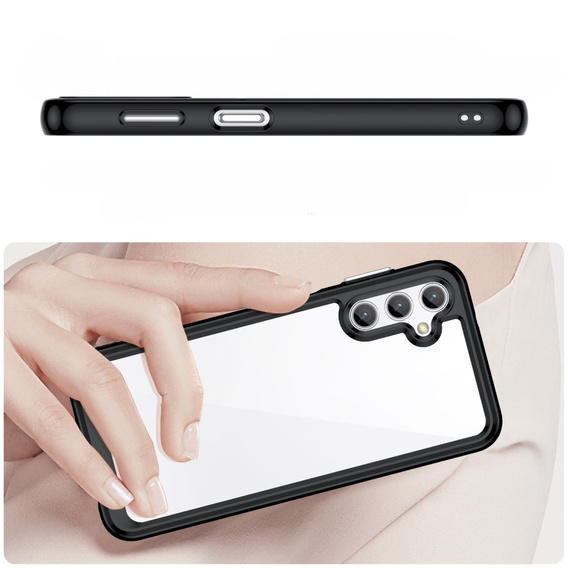 Telefontok a Samsung Galaxy A14 4G/5G, Fusion Hybrid, átlátszó / fekete