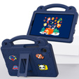 Gyermek tok Samsung Galaxy Tab A9, Cute Patterns, állvánnyal, sötétkék