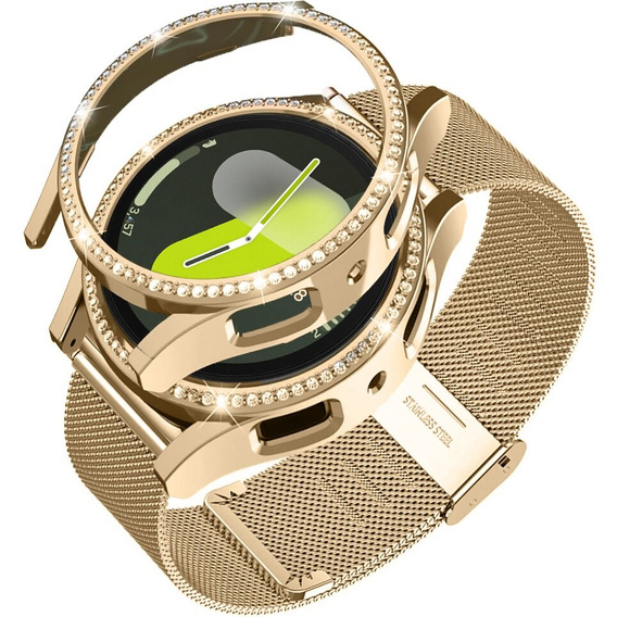 Milánói karkötő szíj + tok Samsung Galaxy Watch 7 44 mm-es órához