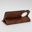 Telefontok a OnePlus 11 5G, ERBORD Vintage, pénztárca patenttal, barna