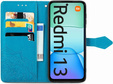 Pattintható tok a Xiaomi Redmi 13, Mandala, kék