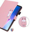 Tok Lenovo Tab M10 Plus 10.6 Gen 3, pánttal, animal, rózsaszín