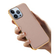 Telefontok a iPhone 13 Pro, Cowhide Leather, rózsaszín