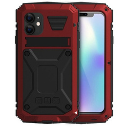 Páncélozott tok a iPhone 11, R-JUST, piros / fekete