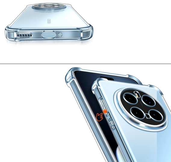 Telefontok a Honor Magic 7 Pro, Dropproof, átlátszó