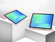 Tok Samsung Galaxy Tab S10 FE+ Plus, Smartcase tolltartóval, rózsaszín