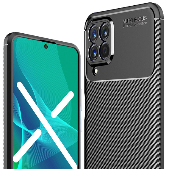 Telefontok a Samsung Galaxy M53 5G, Carbon Gel, fekete