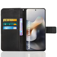 Pattintható tok a Motorola Moto G56 5G, Crazy Horse Wallet, fekete