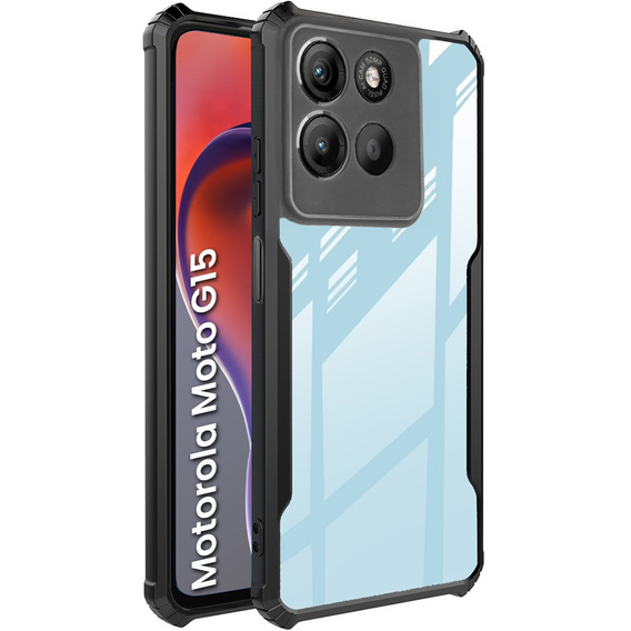 Telefontok a Motorola Moto G15 / Motorola Moto G15 Power, AntiDrop Hybrid, fekete