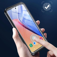 Tok Samsung Galaxy S24+ Plus készülékhez, Shockproof, fóliával, MagSafe-hoz, fekete