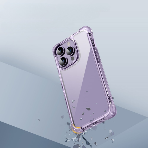 Tok iPhone 14 Pro, ERBORD CornerShield, lila