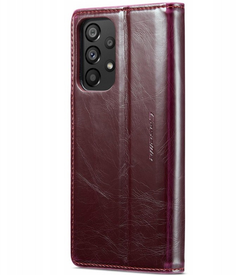 CASEME flip tok Samsung Galaxy A53 5G, Waxy Textured, bordó