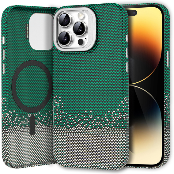 Tok iPhone 14 Pro készülékhez, Frame Kickstand, MagSafe, Sand Green