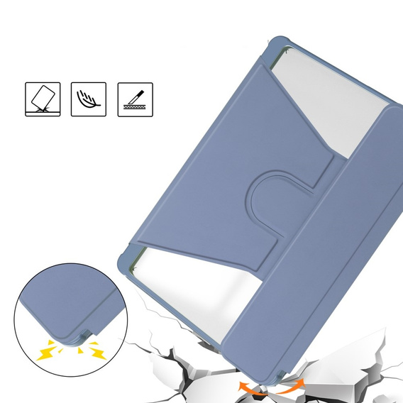 Billentyűzet tok Samsung Galaxy Tab S10 Lite / S10 FE / S9 FE, Rotary 360° Leather, lila