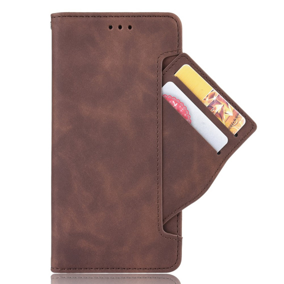 Pattintható tok a Sony Xperia 10 IV, Card Slot, barna