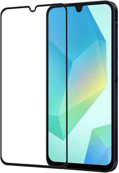 3D edzett üveg Samsung Galaxy A16 készülékhez, fekete keret