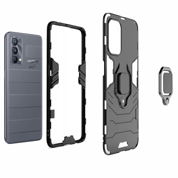 Telefontok a Realme GT Master Edition, Kickstand Ring, fekete