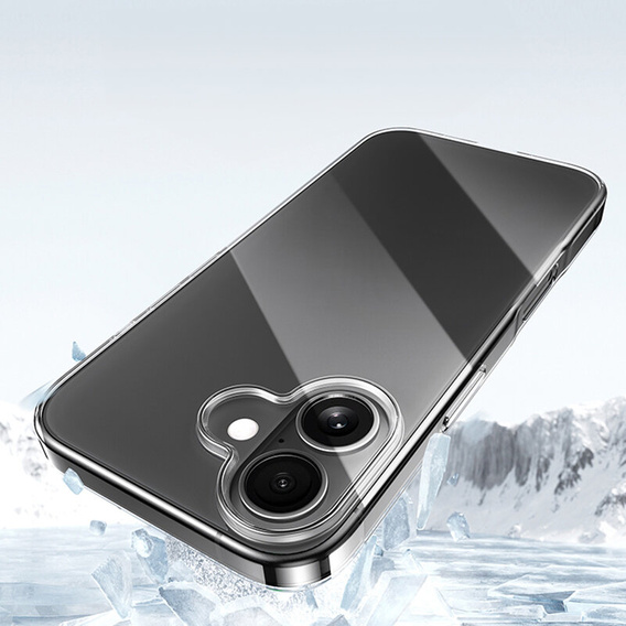 Tok iPhone 16-hoz, ERBORD Slim, átlátszó + 9H üveg
