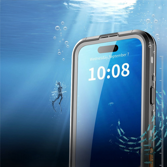 Tok iPhone 17 Pro Max készülékhez, IP68 vízálló, SHELLBOX MagSafe, fekete