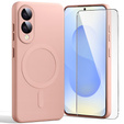 A tok Samsung Galaxy S25 Edge, Silicone Lite, rózsaszín + 9H üveg 