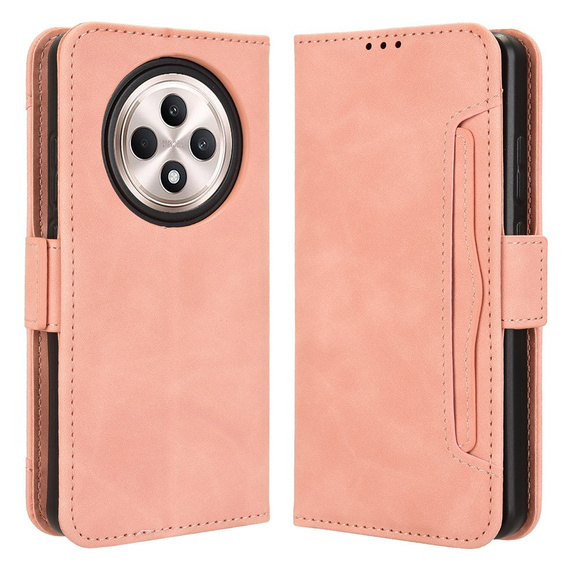 Pattintható tok a Oppo Reno 12FS / 12F, Card Slot, rózsaszín