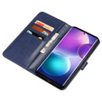 Pattintható tok a Infinix Zero Ultra, Wallet IDEWEI, sötétkék