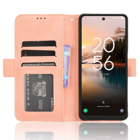Pattintható tok a TCL 40 NxtPaper, Card Slot, rózsaszín