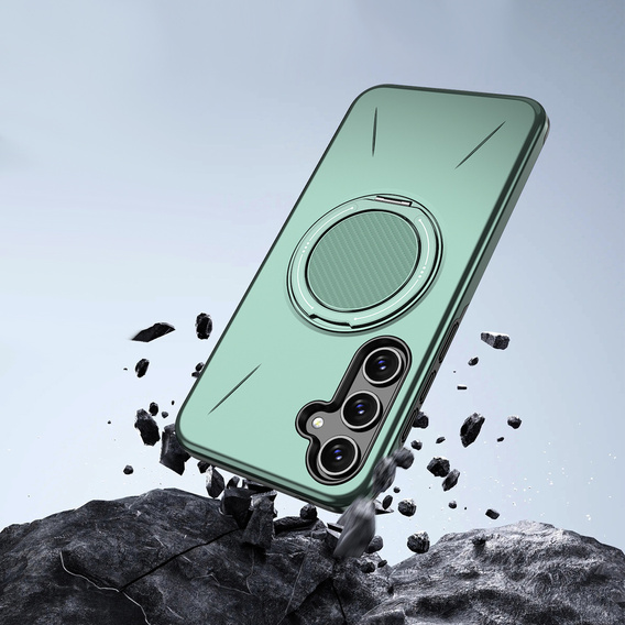 MagSafe tok állvánnyal Samsung Galaxy A57 5G készülékhez, zöld