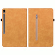 Tok Samsung Galaxy Tab S10 Lite / S10 FE / S9 FE, Wallet Pen Slot, sárga