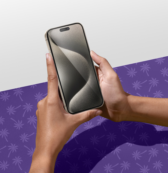 Shy Palm Privacy edzett üveg iPhone 15 Pro-hez