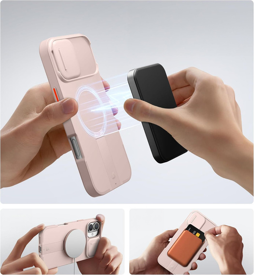 Tok iPhone 12 / 12 Pro készülékhez, Suritch Shockproof, MagSafe, fekete