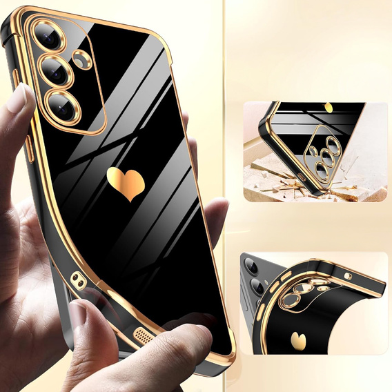 Telefontok a Samsung Galaxy S25 FE, Electro heart, fekete
