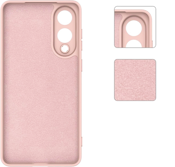 A tok Samsung Galaxy S25 Edge, Silicone Lite, rózsaszín + 9H üveg 