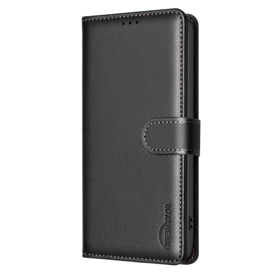 Pattintható tok a Honor 200 Lite, BINFEN Wallet, fekete