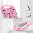 Gyermek tok Samsung Galaxy Tab S6 Lite 10.4 2020/2022 / Tab A7 2020 T500 / T505 / Tab S6 T860/T865, Cute Patterns, állvánnyal, rózsaszín